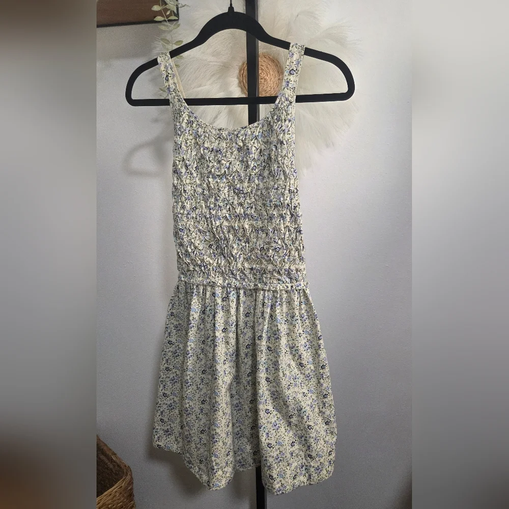 NWT Free People Petunia Cross Back Smocked Mini Dress. Size S - Picture 4 of 11